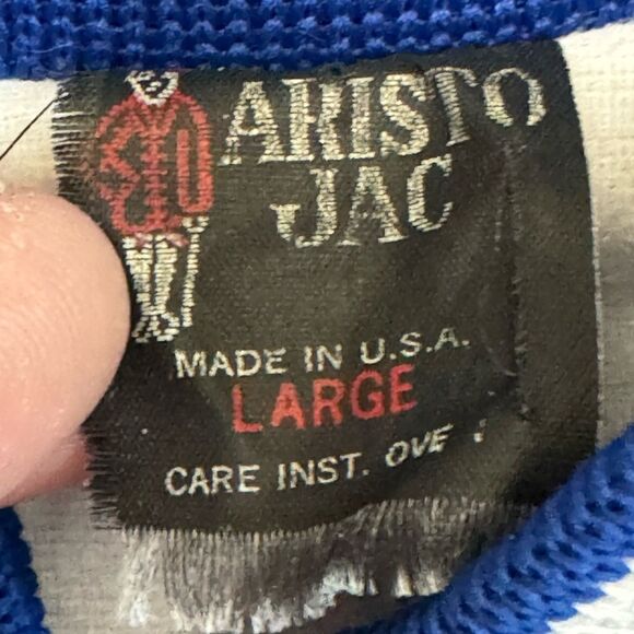 Vintage Blue Satin Starlite Bowl RENO NV Bowling Alley MARK Men’s L Jacket NICE - Picture 4 of 5